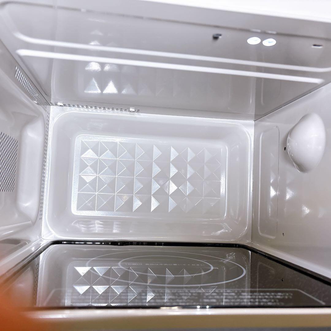 アイリスオーヤマ ミラーガラス 18L フラット 簡単シンプル電子レンジ