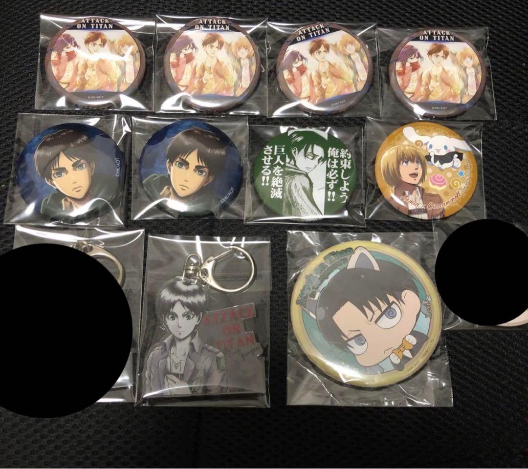 進撃の巨人　缶バッジ　エレン　JOYPOLIS　17点セット