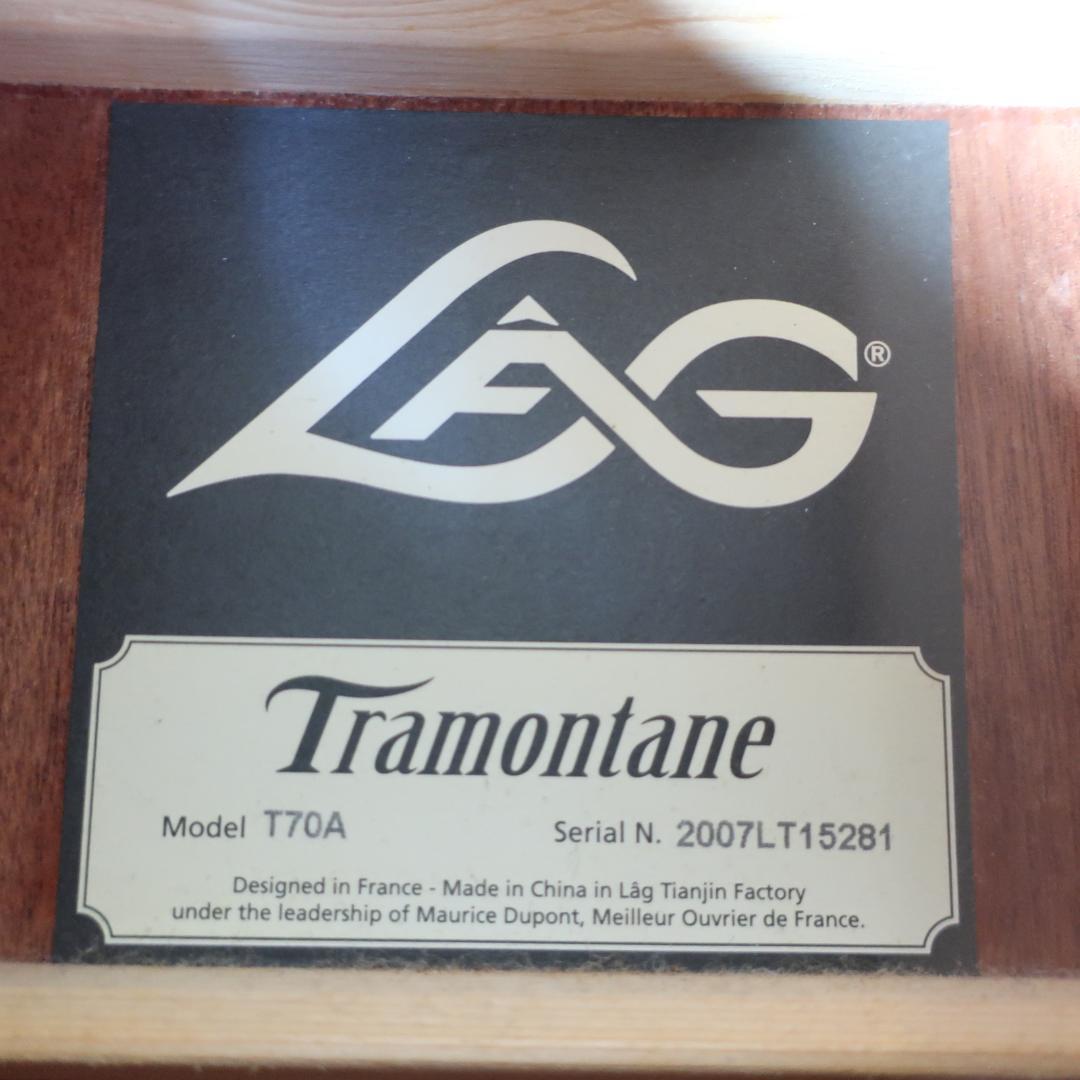 LAG Guitars Tramontane T70A ギター 純正ケース付