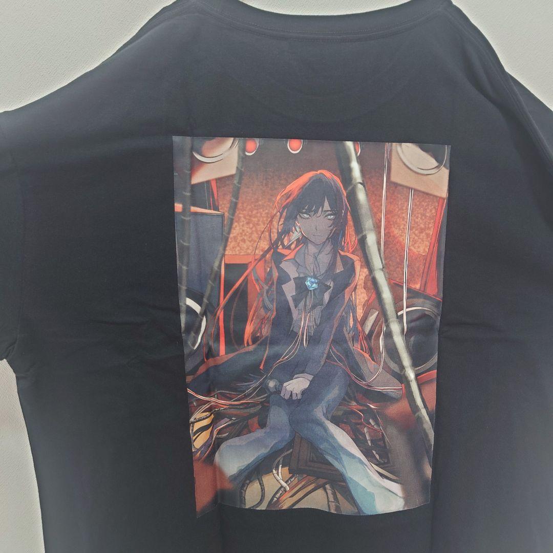 【新品】Ado ファッショナブル「心臓」プリント Tシャツ ブラック　サイズＸＬ