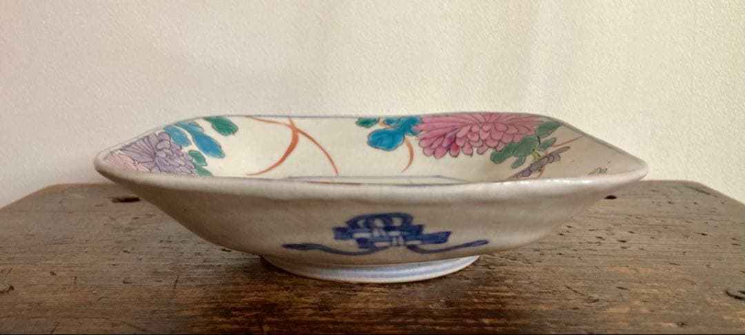 d 稀少　古伊万里　色絵　皿　骨董　アンティーク