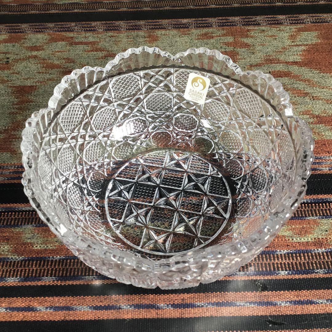 佐々木クリスタル　フルレッドクリスタル製　懐石　大きめ　小鉢　5個