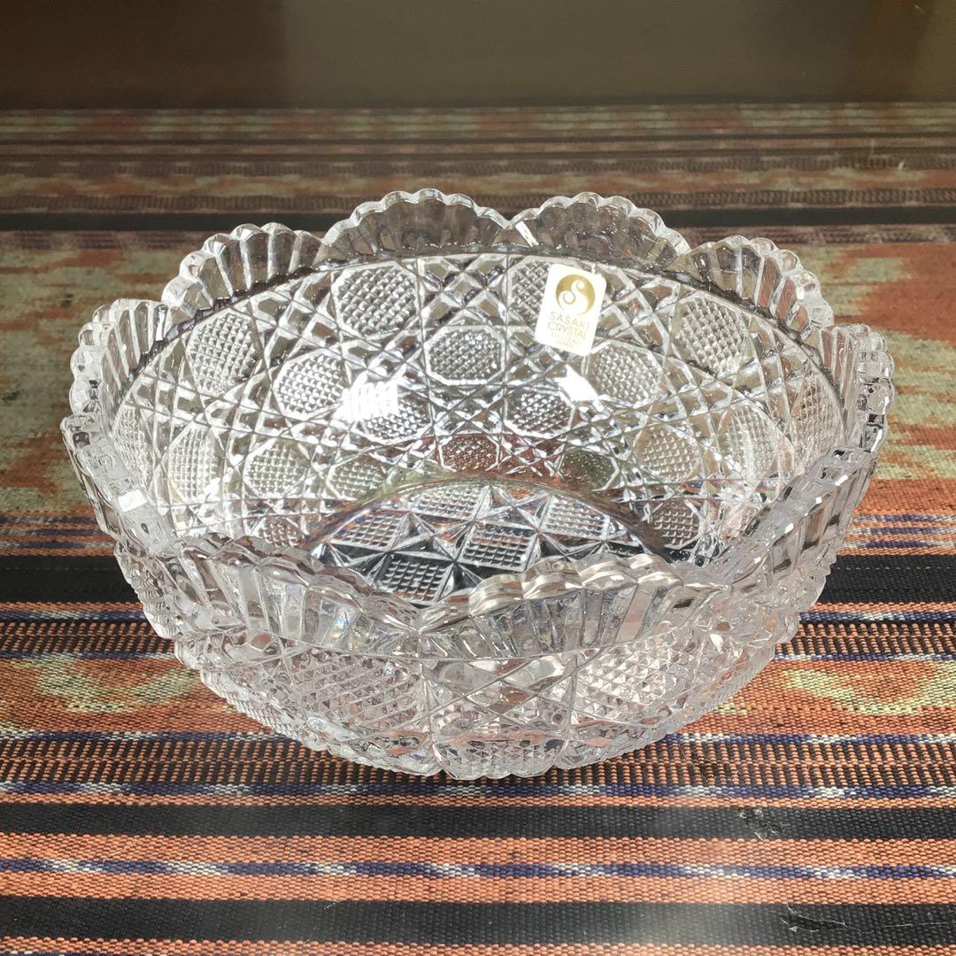 佐々木クリスタル　フルレッドクリスタル製　懐石　大きめ　小鉢　5個