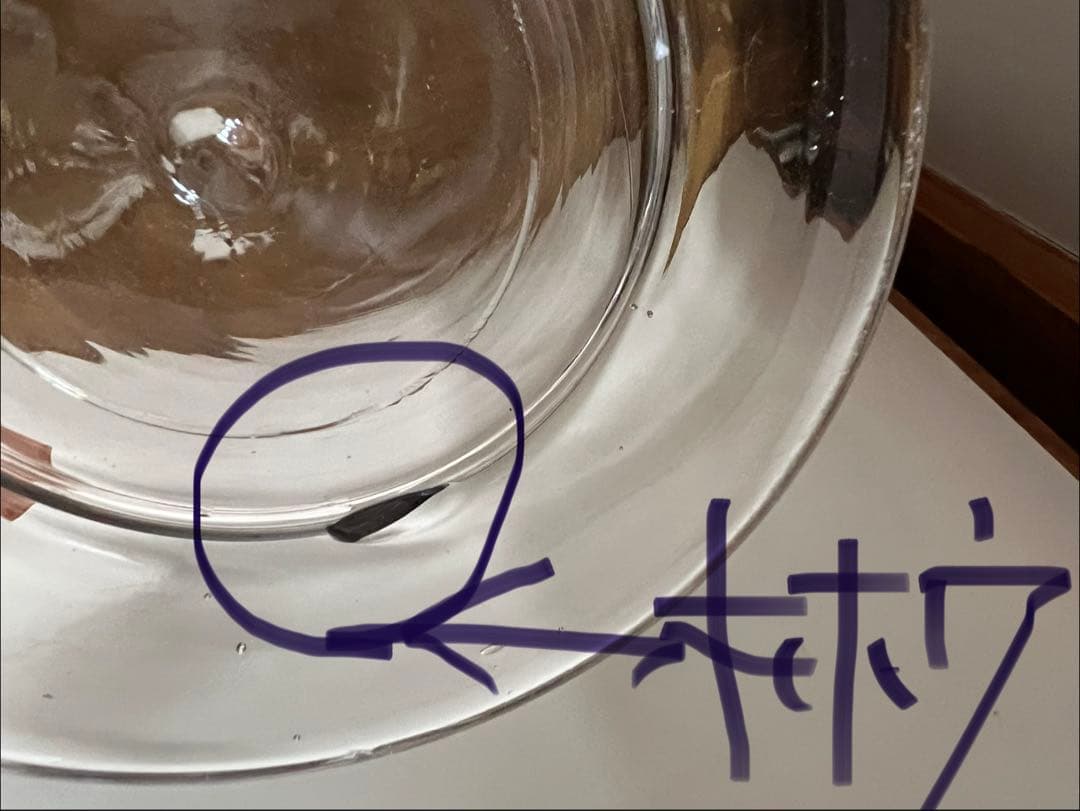 ガラス製標本瓶(すり合わせ蓋付き)高さ約50cm