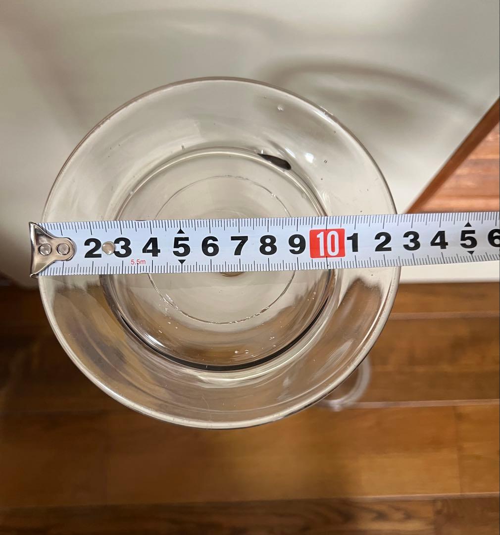 ガラス製標本瓶(すり合わせ蓋付き)高さ約50cm