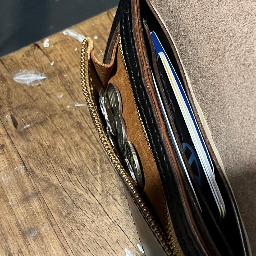 クロムエクセル長財布 クロムエクセル 茶芯 オリジナル一点物 ホーウィン