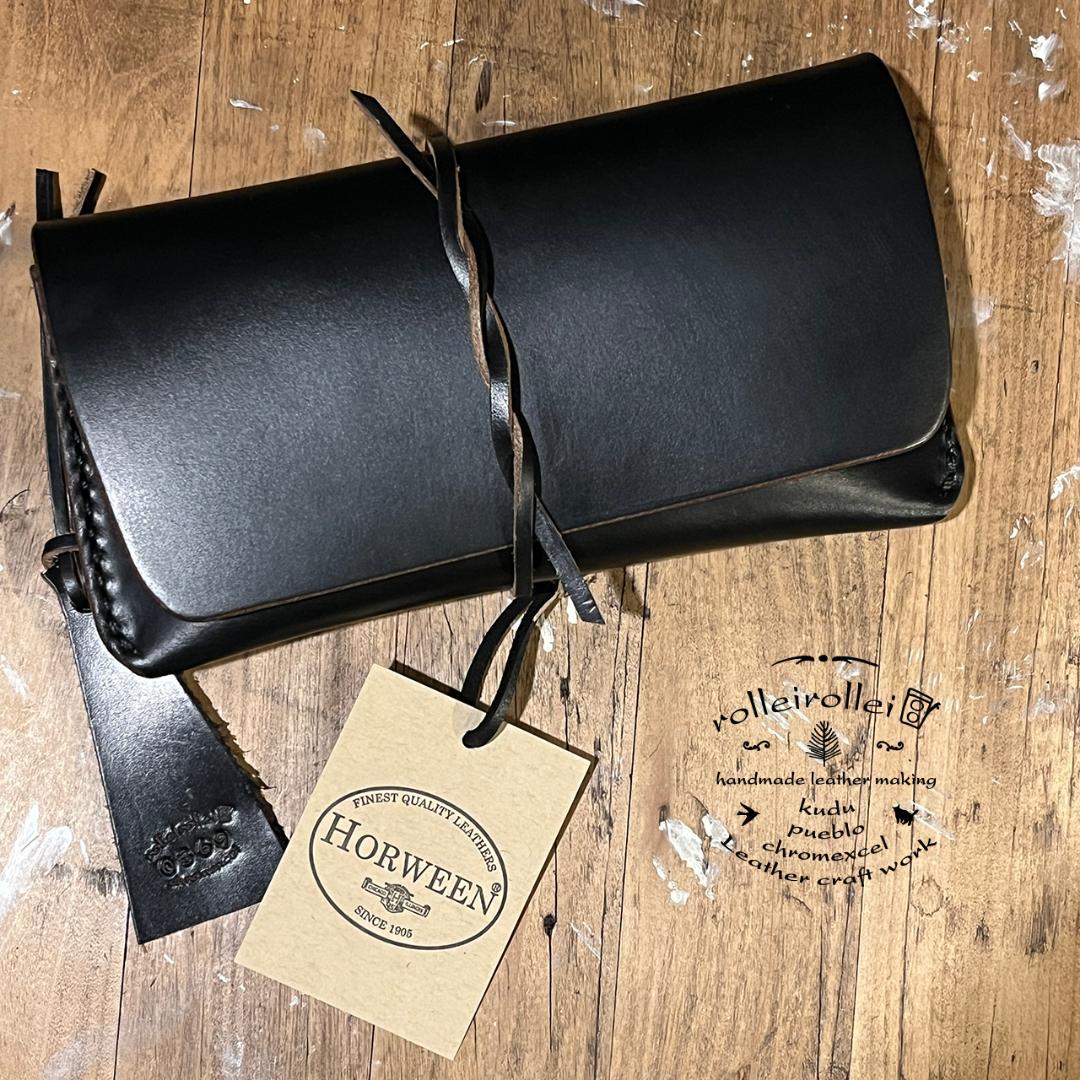 クロムエクセル長財布 クロムエクセル 茶芯 オリジナル一点物 ホーウィン