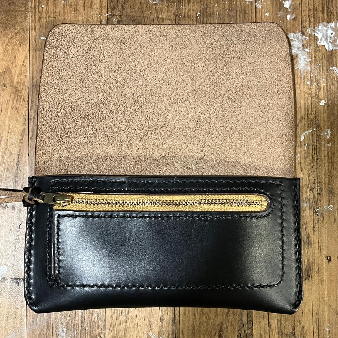 クロムエクセル長財布 クロムエクセル 茶芯 オリジナル一点物 ホーウィン