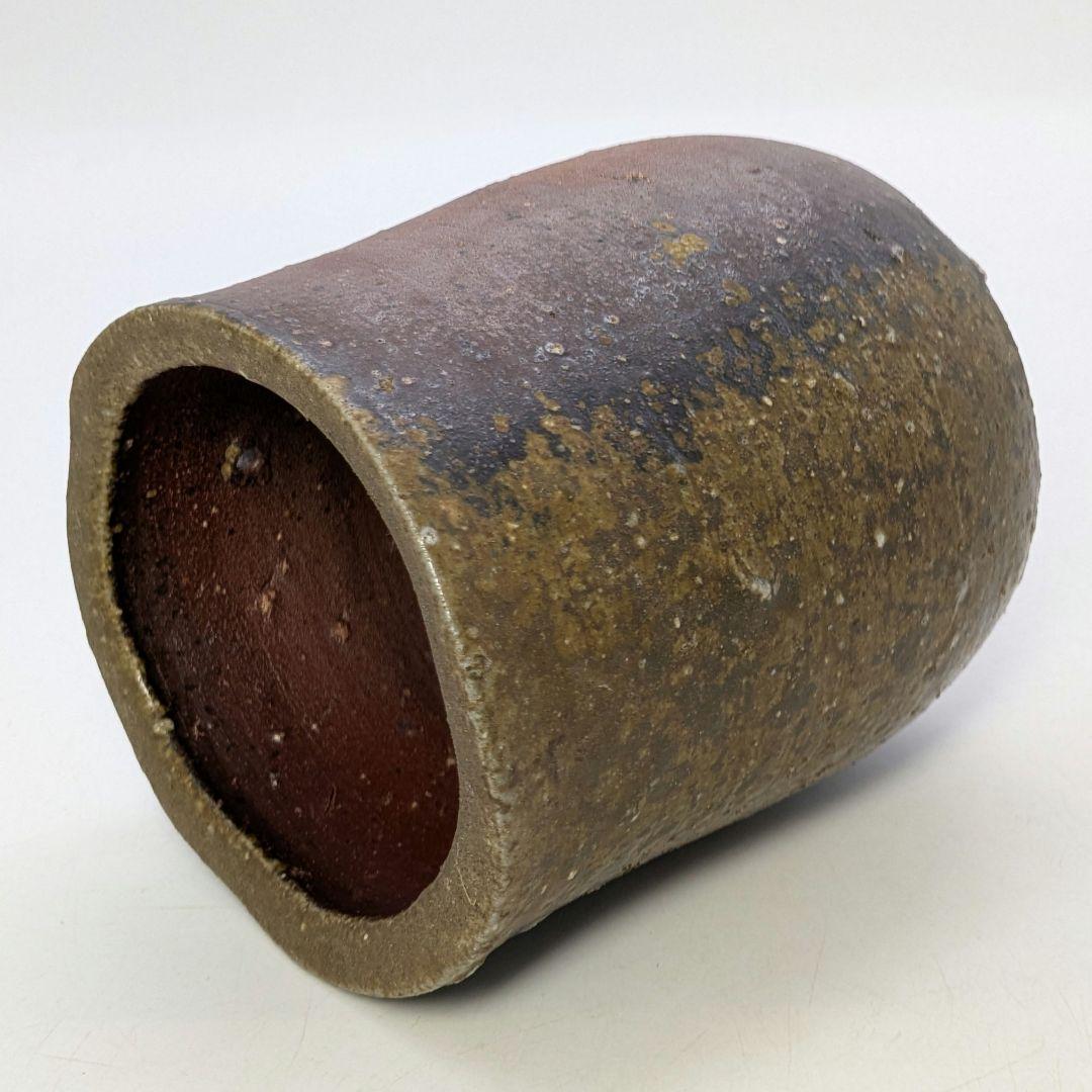 人間国宝 藤原雄 備前焼 掛花入 合箱栞 花器 フラワーベース 花瓶 花生 抹茶