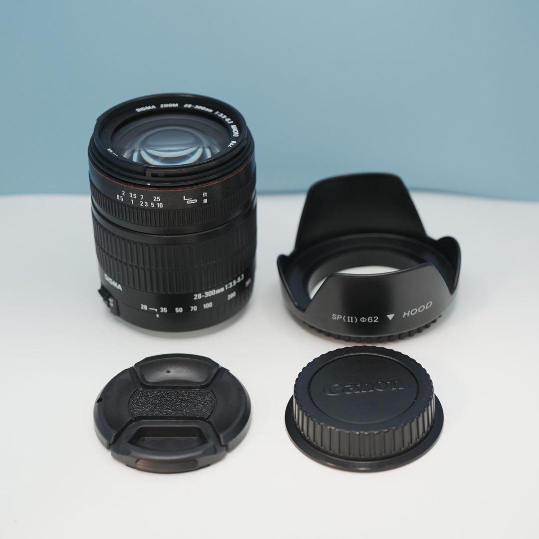 SIGMA 28-300mm Canon用 標準+望遠レンズ 美品 a3928