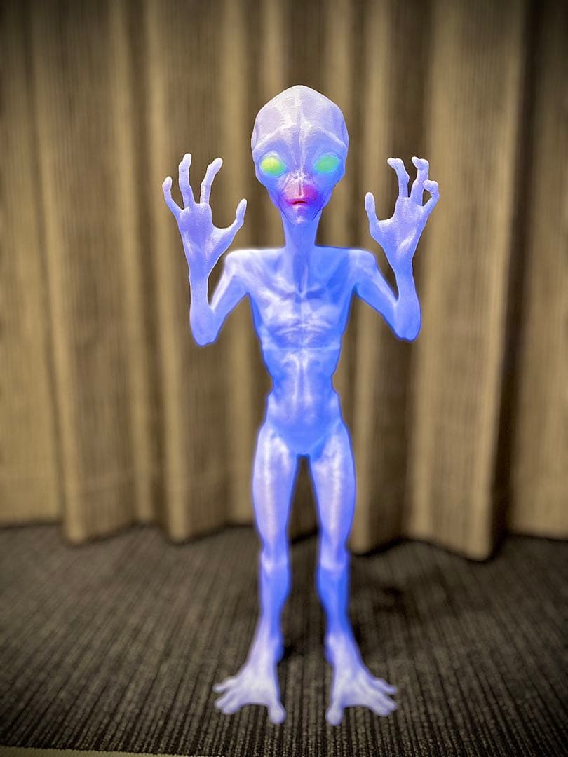 エイリアンフィギュア 透明白 約30cm