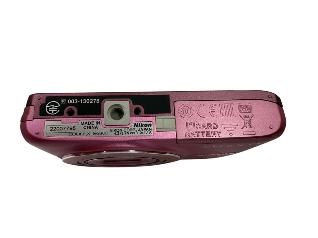 Nikonニコン　デジタルカメラ COOLPIX S6800 ピンク　稼働品