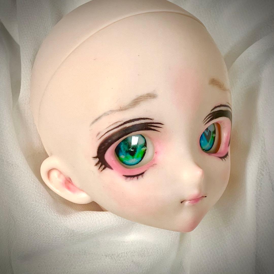 ボークス ドルフィードリーム DDH01 ドールヘッド 点描デカール使用