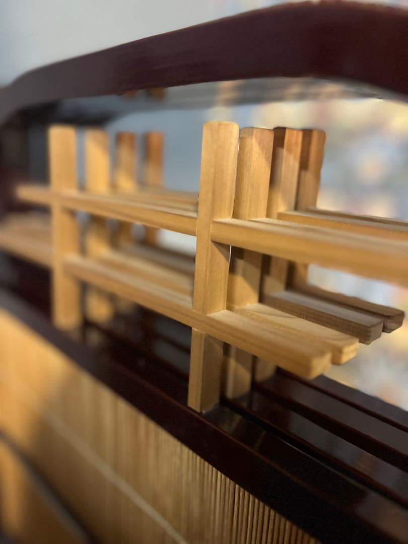 ☆Hannah☆＊竹細工 衝立 4連 パーテーション 和風 モダン間仕切り