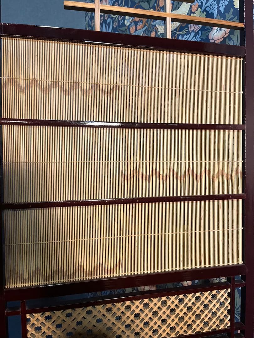 ☆Hannah☆＊竹細工 衝立 4連 パーテーション 和風 モダン間仕切り