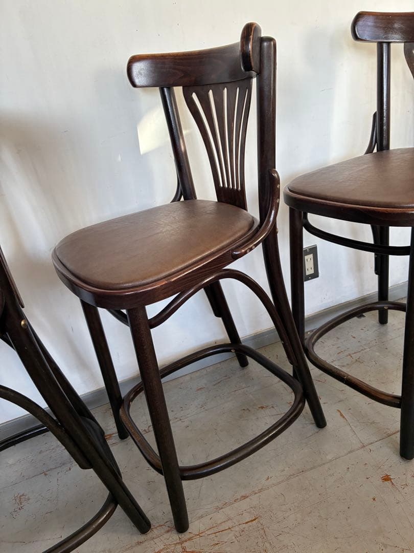 TON ベントウッドカウンターチェア 3脚セット