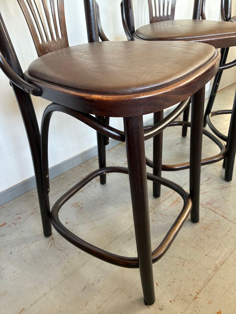 TON ベントウッドカウンターチェア 3脚セット