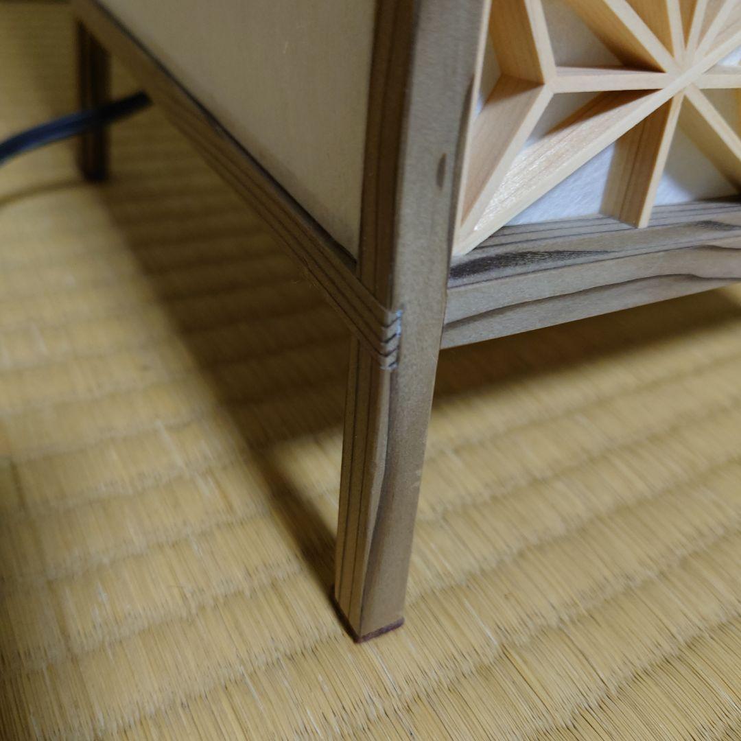 行灯　フロアライト（組木細工　神代杉フレーム　吉原木工所）