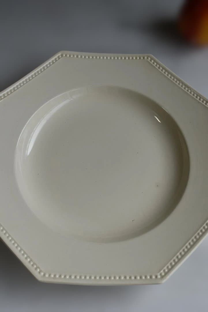 サルグミンヌ　オクトゴナル深皿（24.5㎝）　フランスアンティーク