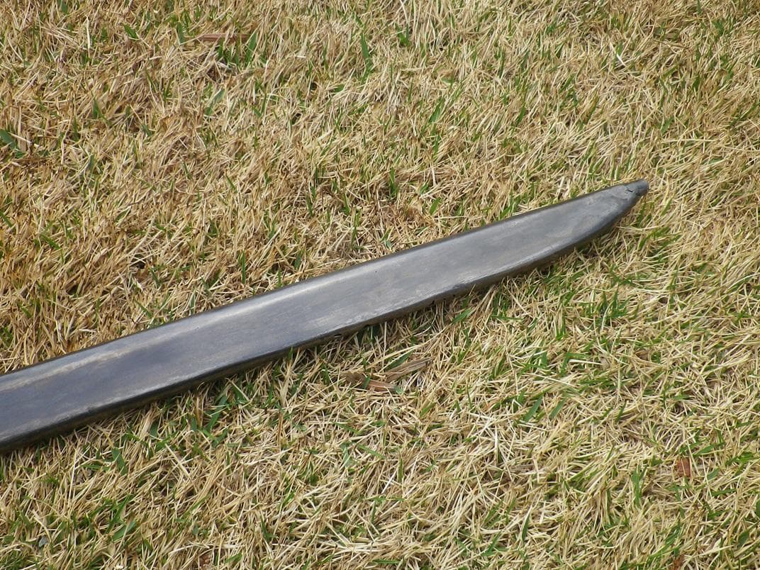 三十年式銃剣の鞘　複製品　レプリカ　スチール製　黒染済