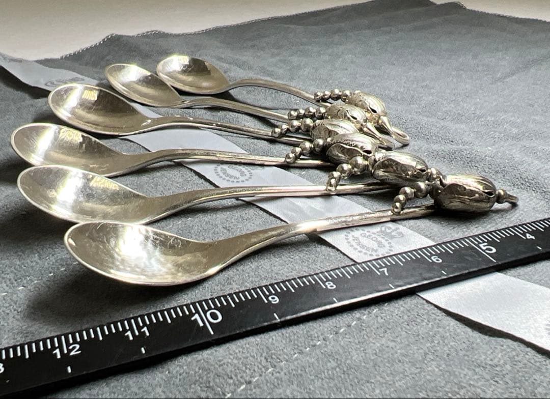 ジョージジェンセン　激レア　ブロッサムsterling925ティースプーン6本