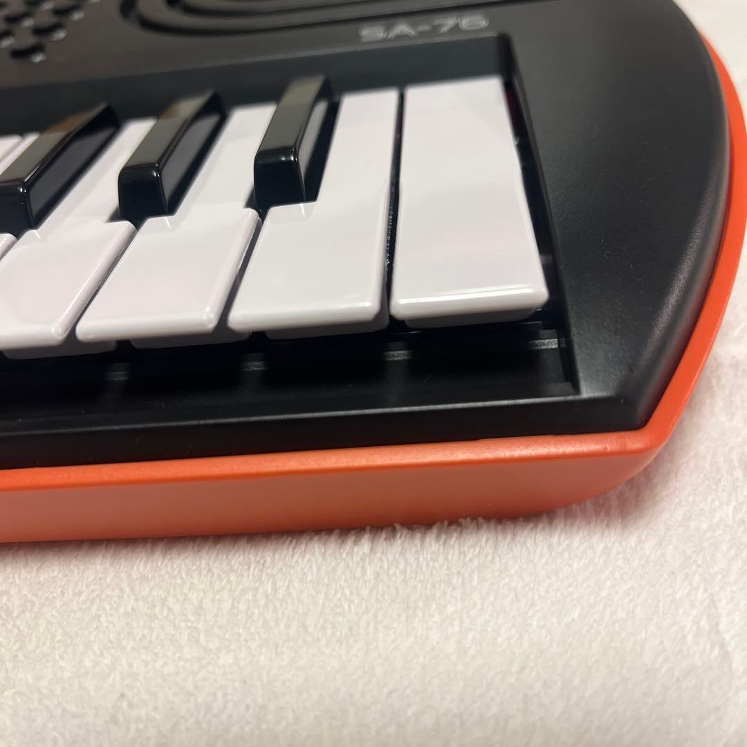 CASIO MINI KEYBOARD SA-76 44鍵 アダプター付①