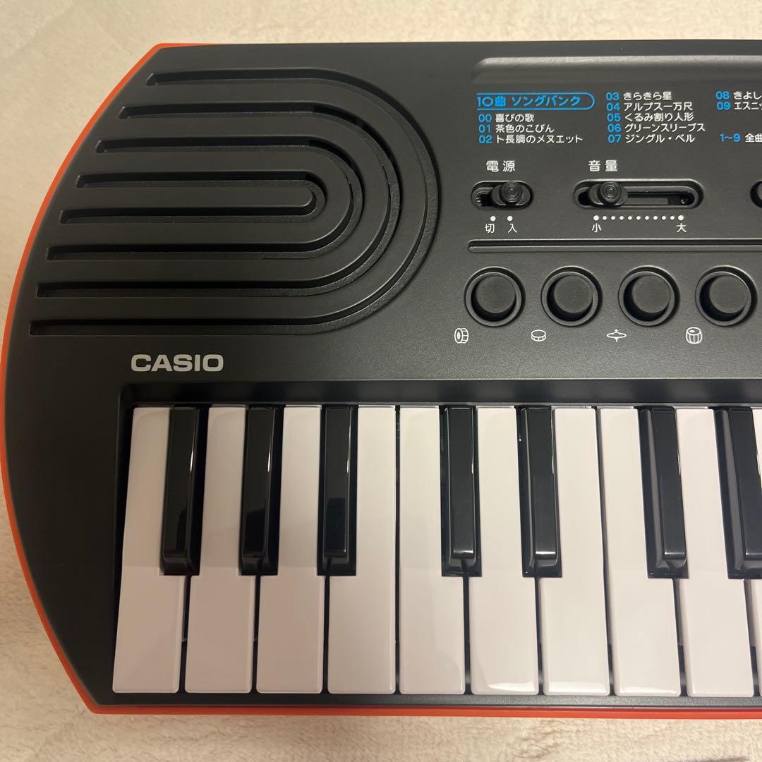 CASIO MINI KEYBOARD SA-76 44鍵 アダプター付①