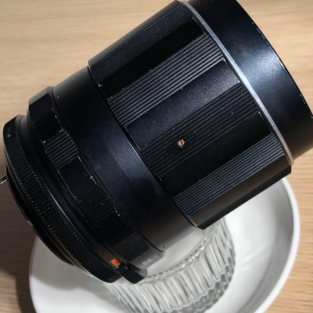 純正キャップ付　SUPER TAKUMAR 135mm f2.5 M42マウント