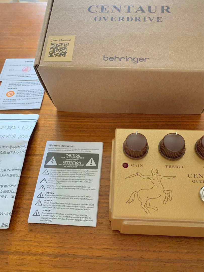 BEHRINGER CENTAUR OVERDRIVE 旧デザイン