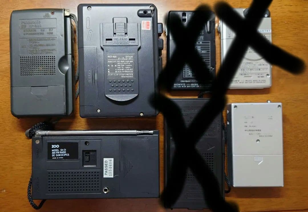 動作品 ラジオ セット（Panasonic, Sony, Toshiba等）
