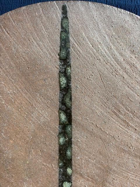 台皿　焼締　大皿　直径36㎝