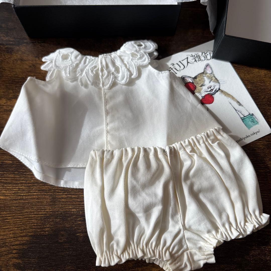 こはるちゃんのお洋服 dress&drawers white
