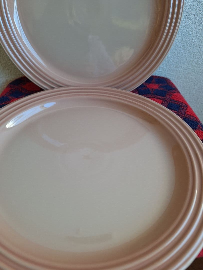 希少✨️ル・クルーゼ ディナープレート 2枚セット　カラー：カプチーノ(廃盤色)