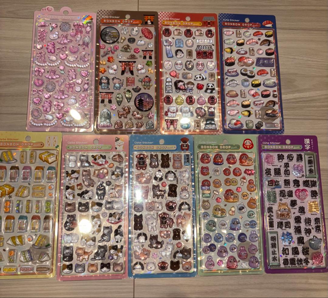 【モフサンド・マリーちゃん含む27枚】ボンボンドロップシール