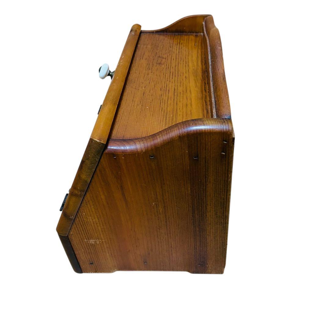 木製ブレッドボックス　ケース　稀少