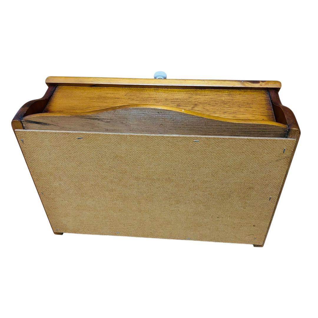 木製ブレッドボックス　ケース　稀少