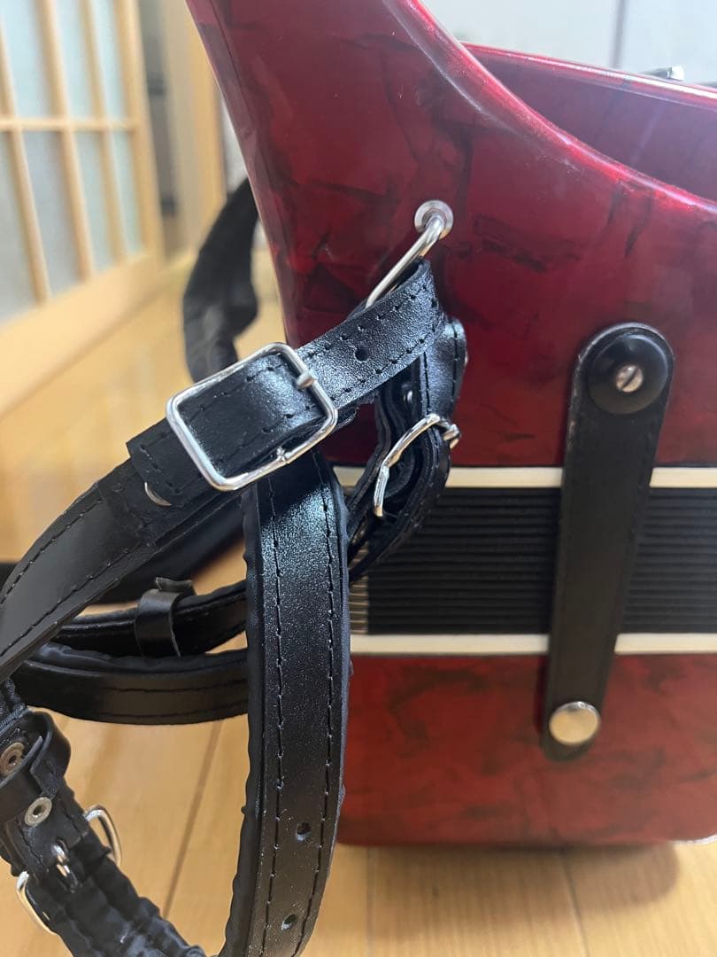 BAI-LE アコーディオン 30鍵 24ペース　赤　ケース付き