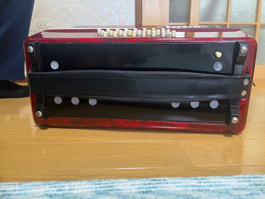 BAI-LE アコーディオン 30鍵 24ペース　赤　ケース付き