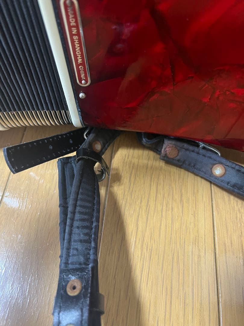 BAI-LE アコーディオン 30鍵 24ペース　赤　ケース付き