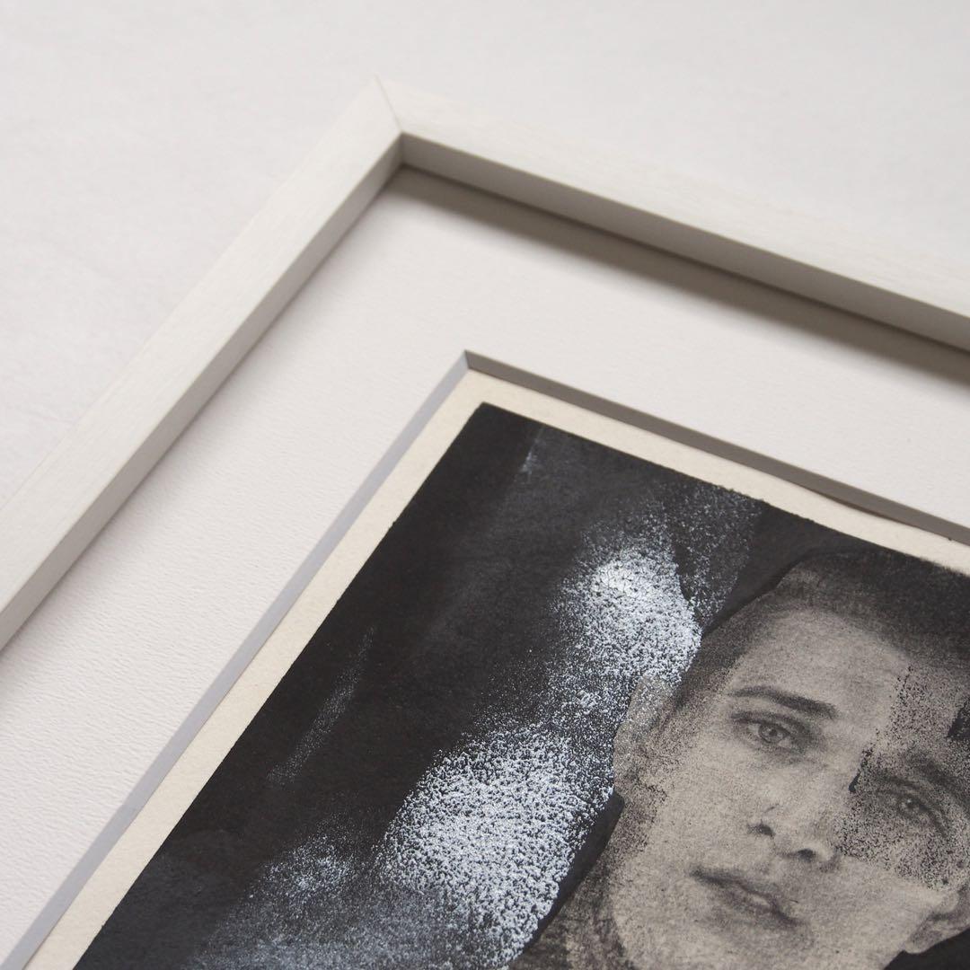 Jimmy Q ポートレート 作品 肉筆画 額入り 絵画 ジミー・Q タトゥー