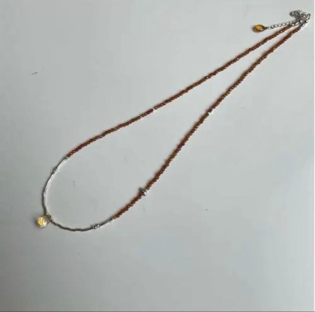 カレンシルバー　ネックレス　シトリン※N57-2 　ラルビカイト※N70-2