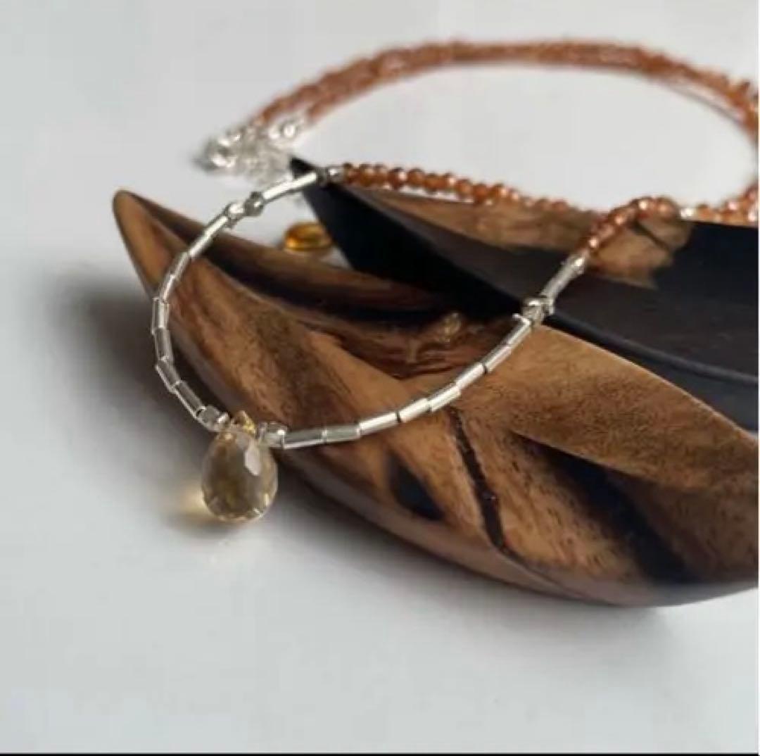 カレンシルバー　ネックレス　シトリン※N57-2 　ラルビカイト※N70-2