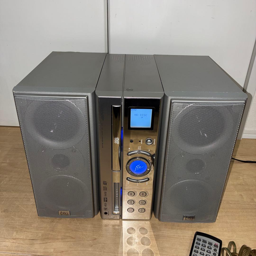 シャープ　完動品　DVD MD CDミニコンポ　SD-VH9