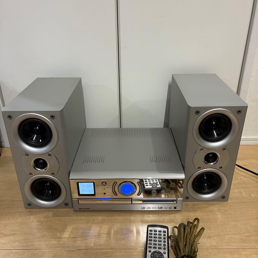 シャープ　完動品　DVD MD CDミニコンポ　SD-VH9
