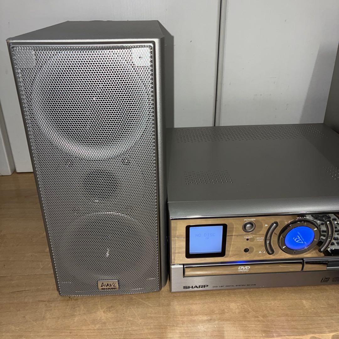 シャープ　完動品　DVD MD CDミニコンポ　SD-VH9