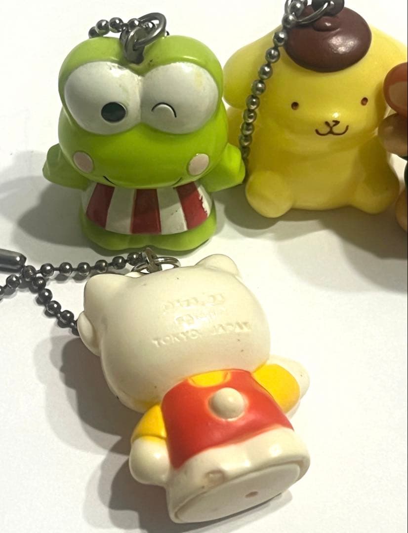 平成レトロ　昔なつかしい　サンリオ　キャラクター　ソフビ　フィギュアキーホルダー