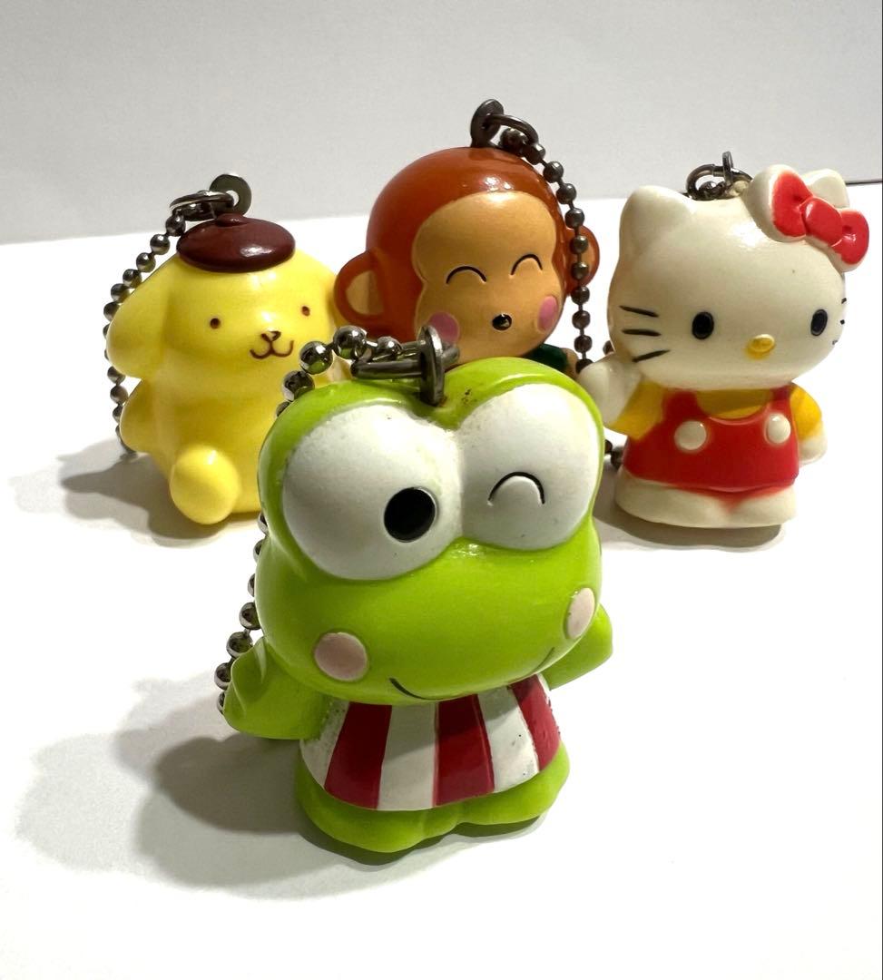 平成レトロ　昔なつかしい　サンリオ　キャラクター　ソフビ　フィギュアキーホルダー