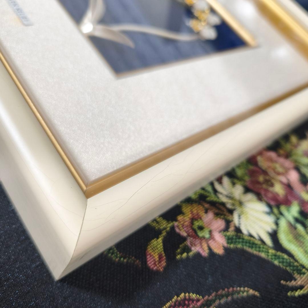 ​純銀 貴金属画 胡蝶蘭 1本立 2号 大淵武則 光則作 額装