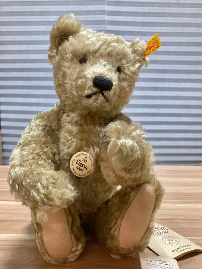 シュタイフ社 テディベア 1920 クラシック 000737 ビンテージ タグ付