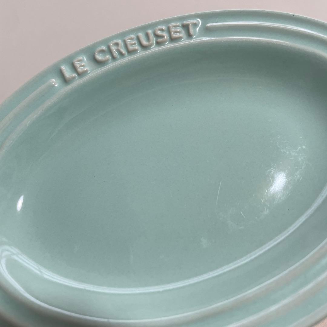 美品LE CREUSET ミントグリーン 皿 4枚セット
